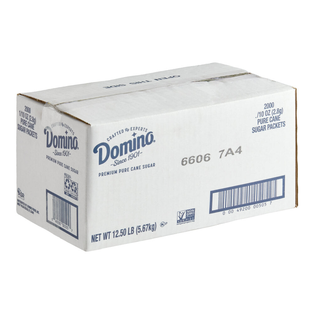 Domino Pure Cane Sugar 2.8g Packets 2000/Case