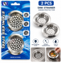 Stainless Steel Sink Strainer – 2 Pack