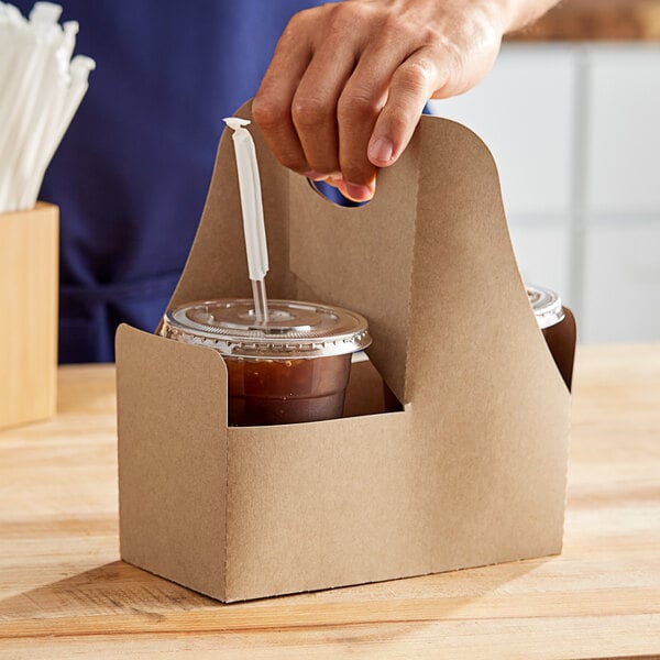 Choice 2-Cup Drink Carrier with Handle 12-32 oz.