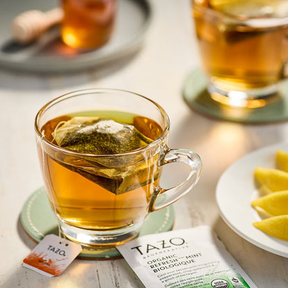 Tazo Organic Refresh Mint Herbal Tea Bags 96-Count Case
