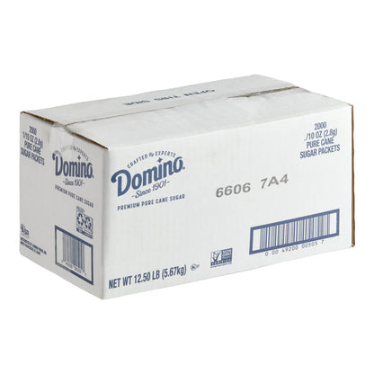 Domino Pure Cane Sugar 2.8g Packets 2000/Case