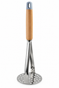 Stainless Steel Potato Masher with Wooden Handle