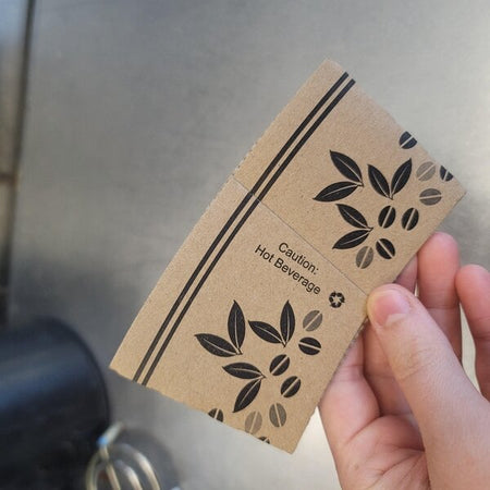 8 oz. Coffee Cup Sleeve Bean Print 50-Pack