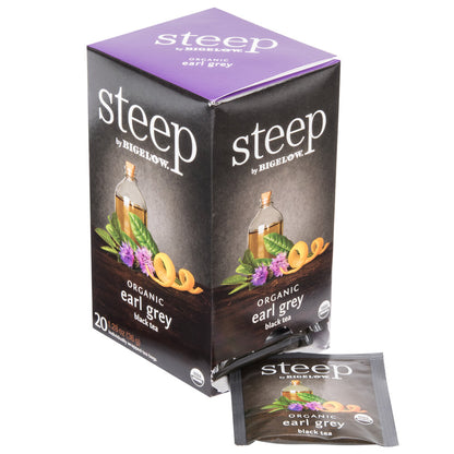 Steep by Bigelow Organic Earl Grey Tea Bags 20-Count Box