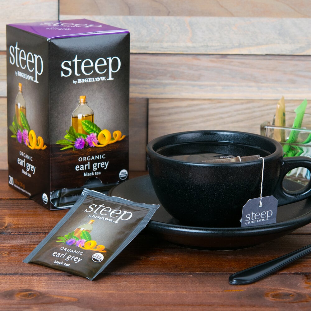 Steep by Bigelow Organic Earl Grey Tea Bags 20-Count Box