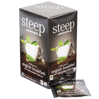 Steep by Bigelow Organic English Breakfast Tea Bags 20-Count