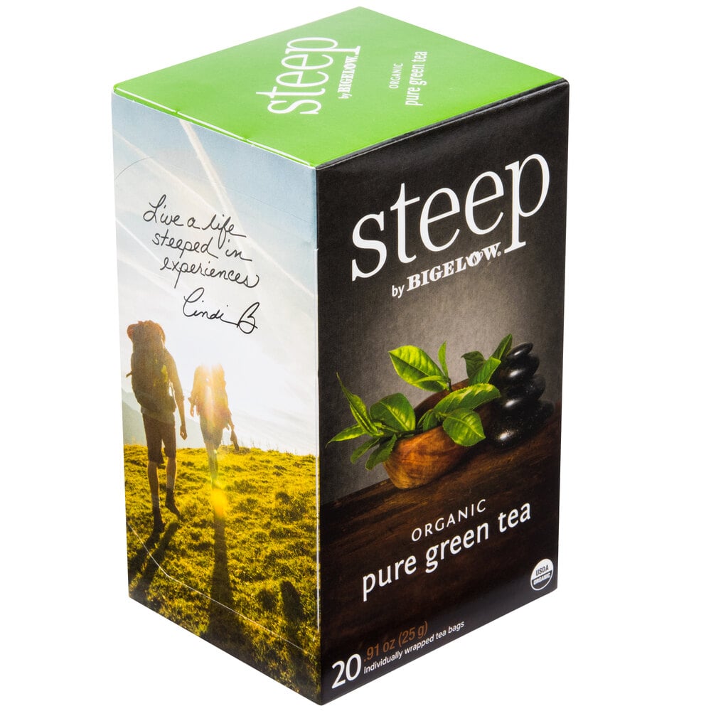 Steep by Bigelow Organic Pure Green Tea Bags 20-Count Box