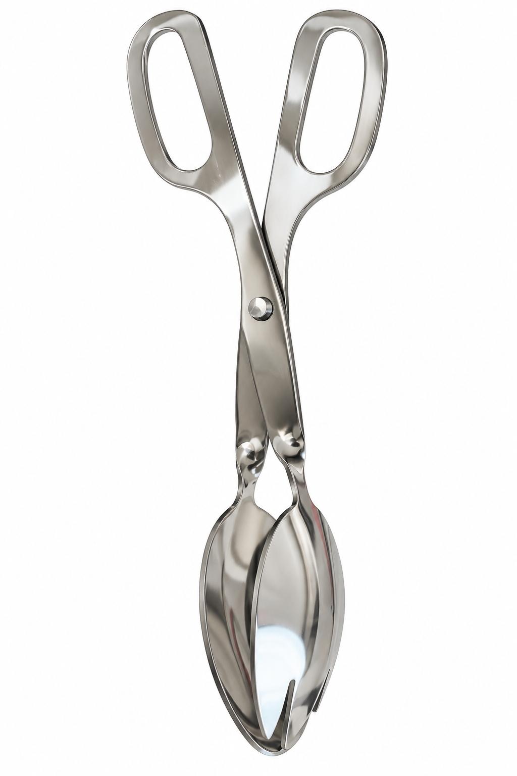 Stainless Steel Spoon-End Serving Tongs