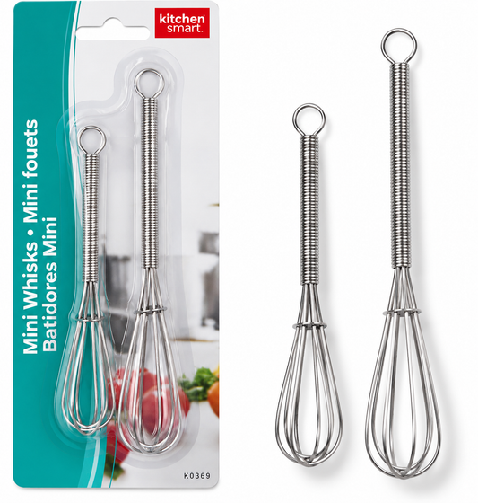 Kitchen Smart Mini Whisks – 2-Piece Set
