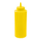 Yellow Plastic Squeeze Bottle Dispenser 12 oz