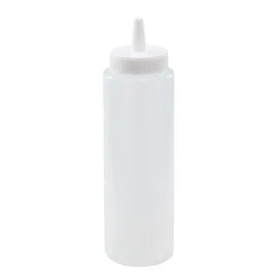 Clear Plastic Squeeze Bottle Dispenser 8 oz