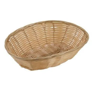 Oval Poly Woven Basket 9.5 x 6.5 x 2.8in Natural