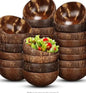 Round Coconut Shell Salad Bowl 6in