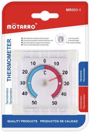 Motarro Analog Thermometer for Indoor & Outdoor Use Sticker 7.5cm